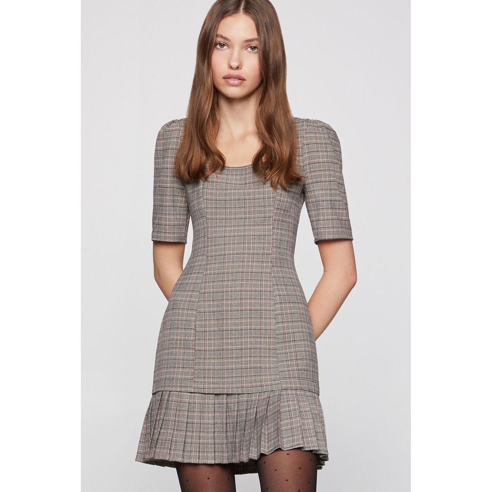BCBGeneration Plaid Fitted Mini Dress